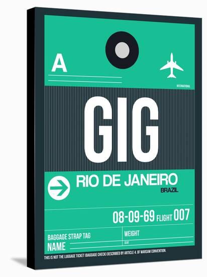 GIG Rio De Janeiro Luggage Tag 1-NaxArt-Stretched Canvas