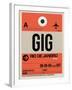 GIG Rio De Janeiro Luggage Tag 2-NaxArt-Framed Art Print