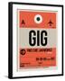 GIG Rio De Janeiro Luggage Tag 2-NaxArt-Framed Art Print