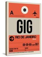 GIG Rio De Janeiro Luggage Tag 2-NaxArt-Stretched Canvas