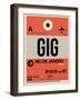 GIG Rio De Janeiro Luggage Tag 2-NaxArt-Framed Art Print