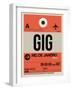 GIG Rio De Janeiro Luggage Tag 2-NaxArt-Framed Art Print