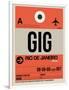 GIG Rio De Janeiro Luggage Tag 2-NaxArt-Framed Art Print