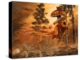 Giganotosaurus Hunting-null-Stretched Canvas