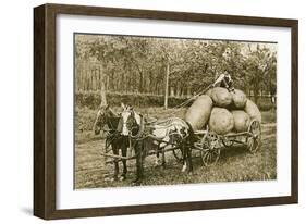 Gigantic Potatoes on Wagon-null-Framed Art Print