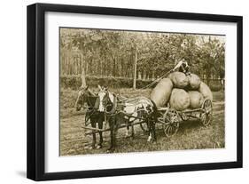 Gigantic Potatoes on Wagon-null-Framed Art Print