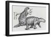 Gigantic Sloth or Milodonte (Mylodon Robustus), Extinct Mammal of Pleistocene Epoch-null-Framed Giclee Print