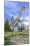 Gigantoraptor Dinosaur Running in the Mountains-null-Mounted Art Print