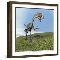 Gigantoraptor Dinosaur-null-Framed Art Print