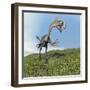 Gigantoraptor Dinosaur-null-Framed Art Print