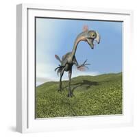 Gigantoraptor Dinosaur-null-Framed Art Print