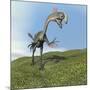Gigantoraptor Dinosaur-null-Mounted Art Print