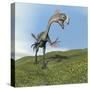 Gigantoraptor Dinosaur-null-Stretched Canvas