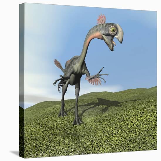 Gigantoraptor Dinosaur-null-Stretched Canvas