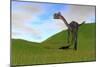 Gigantoraptor in a Grassy Field-null-Mounted Art Print
