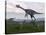 Gigantoraptor Surrounded by Small Mononykus Dinosaurs-Stocktrek Images-Stretched Canvas