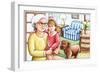 Gigi and Grandma and the Overstuffed Chair - Humpty Dumpty-Deborah Gross-Framed Giclee Print