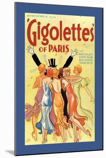 Gigolettes of Paris-Hap Hadley-Mounted Art Print