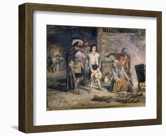 Gil Blas Taken Prisoner, 1892-John Gilbert-Framed Giclee Print