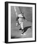 Gil Hodges Wearing Baseball Cap Running to Base During World Series Game-null-Framed Premium Photographic Print