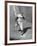 Gil Hodges Wearing Baseball Cap Running to Base During World Series Game-null-Framed Premium Photographic Print