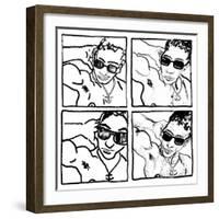 Gil, July 14, 1988-Keith Haring-Framed Giclee Print