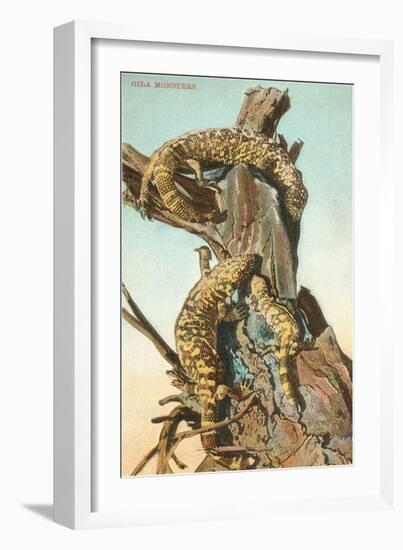 Gila Monsters-null-Framed Art Print