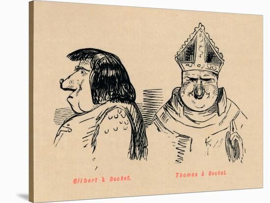 'Gilbert a Becket, Thomas a Becket', c1860, (c1860)-John Leech-Stretched Canvas