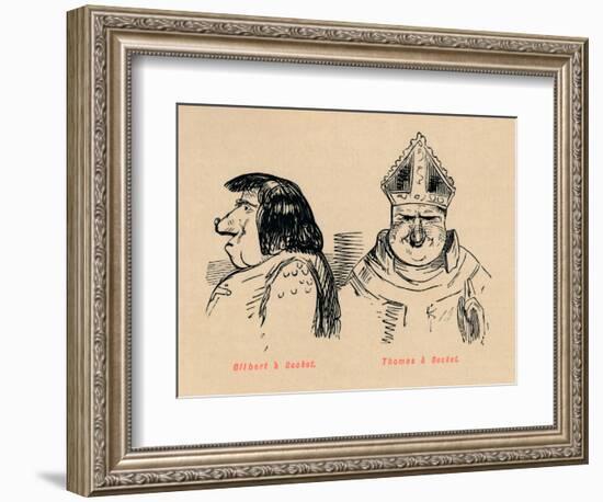 'Gilbert a Becket, Thomas a Becket', c1860, (c1860)-John Leech-Framed Giclee Print