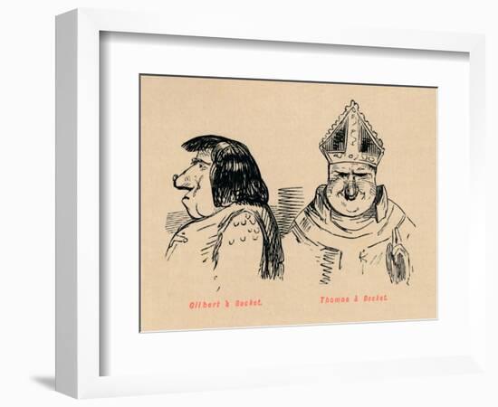 'Gilbert a Becket, Thomas a Becket', c1860, (c1860)-John Leech-Framed Giclee Print