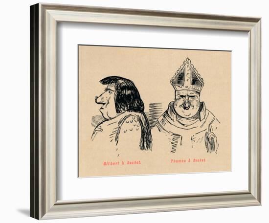 'Gilbert a Becket, Thomas a Becket', c1860, (c1860)-John Leech-Framed Giclee Print