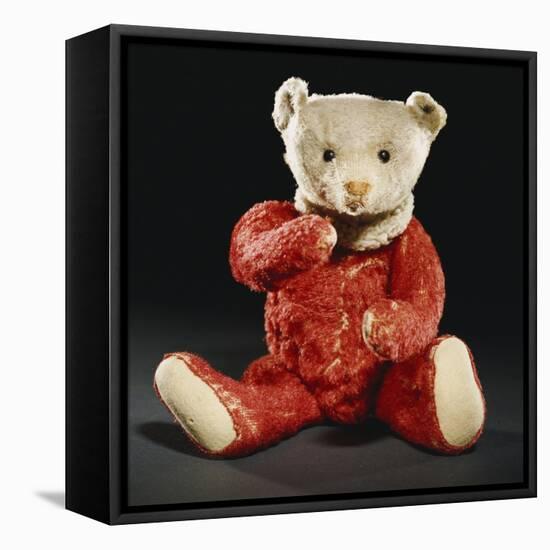Gilbert, a Rare Steiff Dolly Bear with a Red Mohair Body and a White Face-Steiff-Framed Stretched Canvas