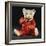 Gilbert, a Rare Steiff Dolly Bear with a Red Mohair Body and a White Face-Steiff-Framed Giclee Print