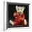 Gilbert, a Rare Steiff Dolly Bear with a Red Mohair Body and a White Face-Steiff-Framed Giclee Print