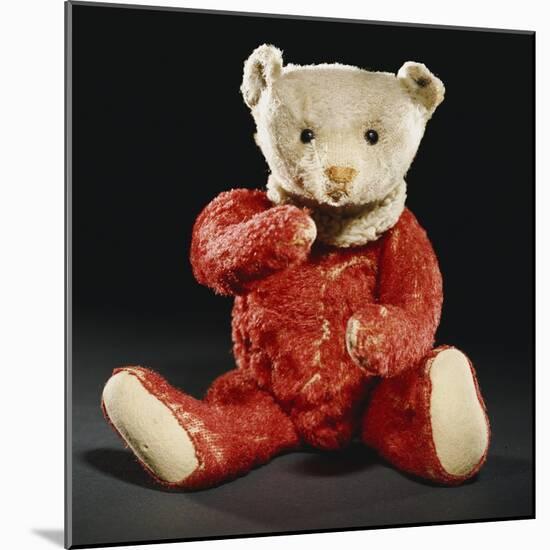 Gilbert, a Rare Steiff Dolly Bear with a Red Mohair Body and a White Face-Steiff-Mounted Giclee Print