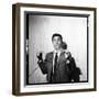 Gilbert Bécaud Playing-null-Framed Photographic Print