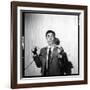 Gilbert Bécaud Playing-null-Framed Photographic Print