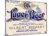 Gilbert Brewery Lager Beer-null-Mounted Art Print