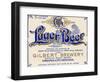 Gilbert Brewery Lager Beer-null-Framed Art Print