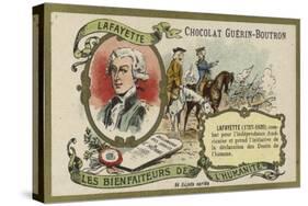 Gilbert Du Motier, Marquis De Lafayette, French Soldier-null-Stretched Canvas