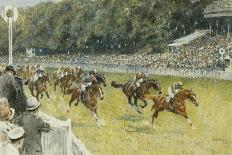 On a Fine Autumn Day British Cavalry Advance-Gilbert Holiday-Art Print