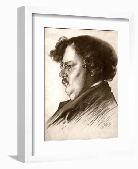 Gilbert Keith Chesterton, English Writer, 1909-Alfred Priest-Framed Giclee Print