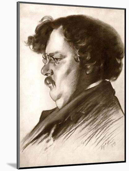 Gilbert Keith Chesterton, English Writer, 1909-Alfred Priest-Mounted Giclee Print