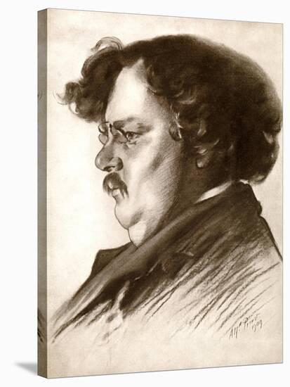 Gilbert Keith Chesterton, English Writer, 1909-Alfred Priest-Stretched Canvas