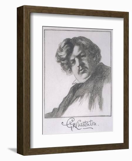 Gilbert Keith Chesterton Writer-null-Framed Art Print