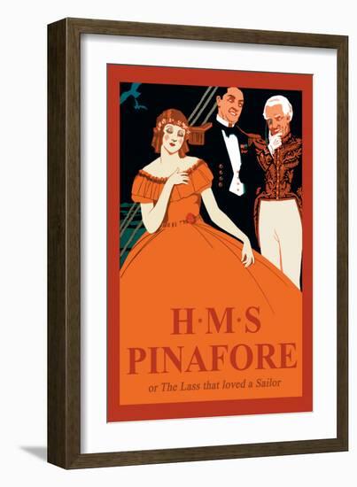 Gilbert & Sullivan: H.M.S. Pinafore, or The Lass That Loved A Sailor-null-Framed Art Print