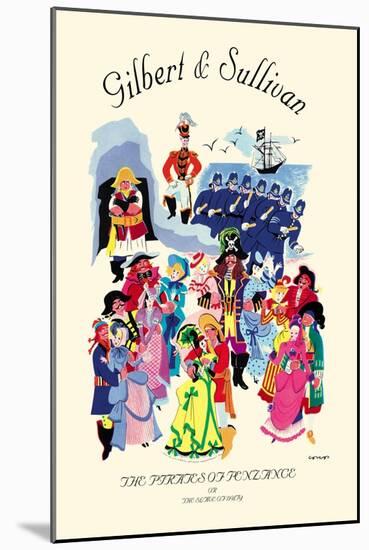 Gilbert & Sullivan: The Pirates of Penzance, or The Slave of Duty-null-Mounted Art Print