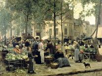 Les Halles, Paris 'Central Market', 1880-Gilbert Victor Gabriel-Giclee Print