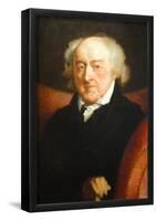 Gilbery Stuart Portrait of John Adams Historical Art Print Poster-null-Framed Poster