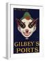 Gilbeys Ports Advertisement-null-Framed Art Print